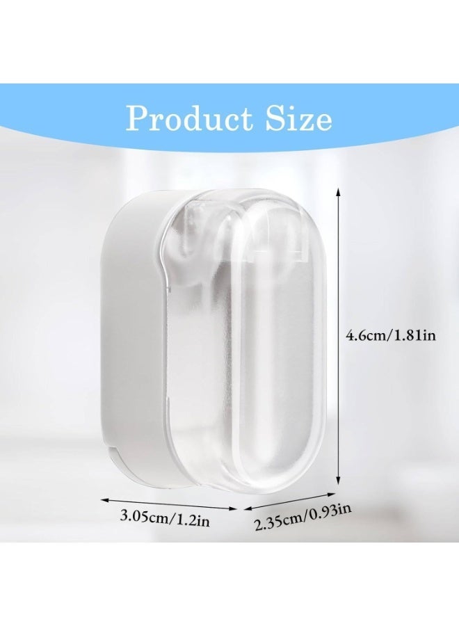 ChicAbode 3 جهاز كمبيوتر شخصي السفر فرشاة الأسنان رأس يغطي الأغطية، فرشاة الأسنان المحمولة رأس الحالة، الجدار المثبتة معلقة فرشاة الأسنان حامي المنظم، حامل فرشاة الأسنان البلاستيكية، للمنزل في الهواء الطلق الحمام - Image 2